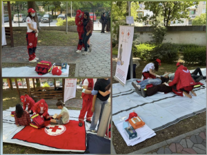 Доброволци влязоха в роля: БЧК разиграха кризисна ситуация с бежански поток в Пловдив