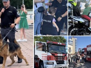 За бащите герои: Деца се качиха на полицейски мотори и аплодираха полицейски кучета в Пловдив
