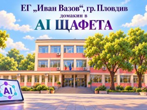 Езикова гимназия „Иван Вазов“ – Пловдив отваря врати за AI „ЩАФЕТА“
